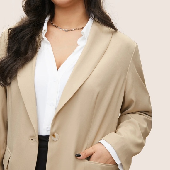 BloomChic Plus Size 2XL Suit Collar Flap Detail Blazer us 18-20 - Picture 4 of 8